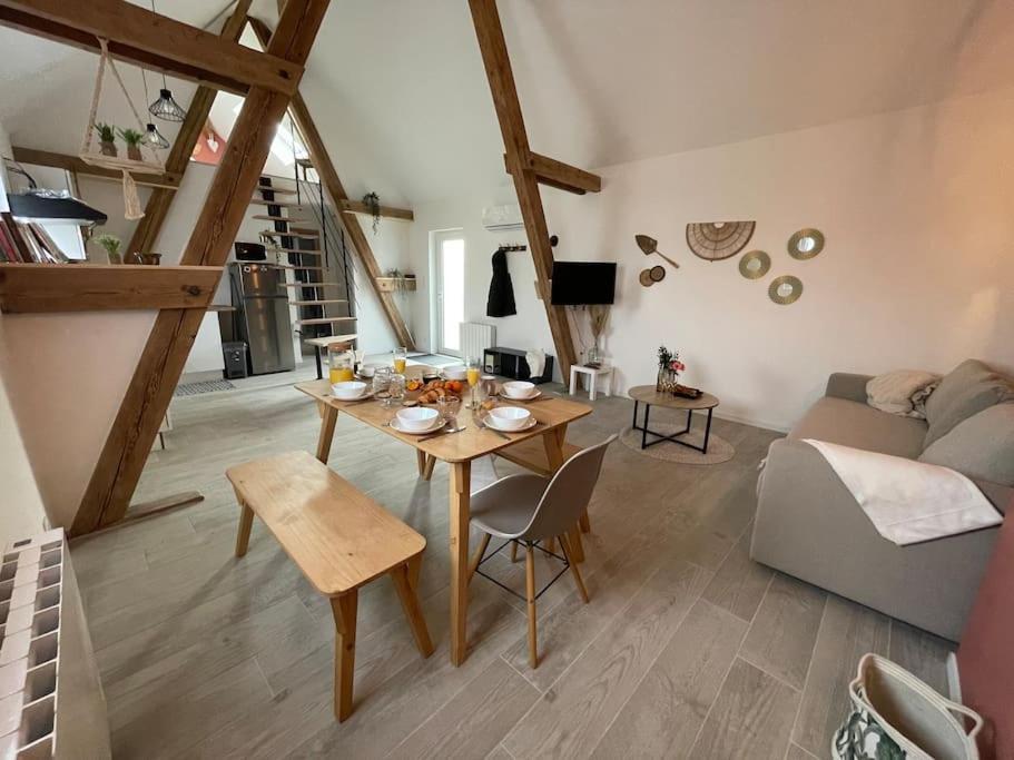La Grange Proche D'Europapark Apartment Kunheim Bagian luar foto